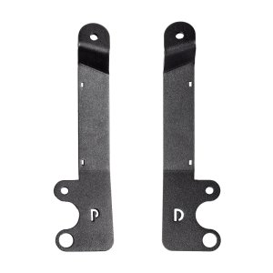 Subaru XV Crosstrek Light Mounts - Hood - Go Rhino - XE Hood Hinge Cube Light - Textured Black - `18-`23